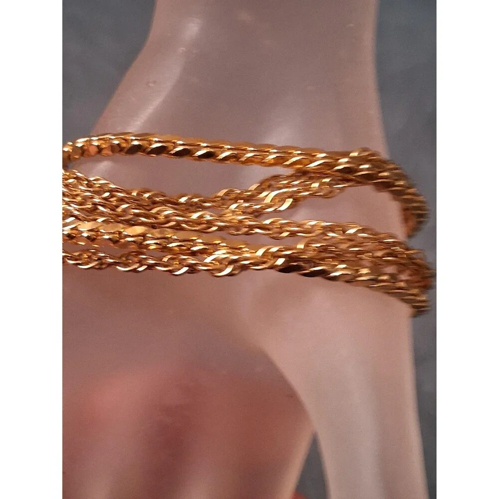 Vintage Trifari Multi Chain Bracelet Gold